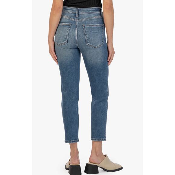 KUT from the Kloth Naomi High Rise Crop Straight Leg Jean Plus Size 24W Fab Ab - Picture 6 of 11